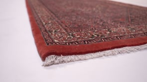 Persian Rug Bijar Handmade Runner Traditional 2'10"x13'8" (3x14) Red Herati Design #34467