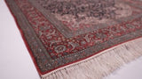 Oriental Rug Chinese Handmade Area Traditional 3'1"x5'0" (3x5) Blue Red Floral Design #36059
