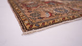 Oriental Rug Pakistani Handmade Area Transitional Tribal 4'0'x6'2" (4x6) Whites/Beige Blue Geometric Heriz Design #35721