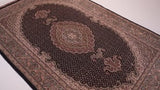 Persian Rug Tabriz Handmade Area Traditional 3'4"x5'2" (3x5) Blue Whites/Beige Mahi Fish Design #35875