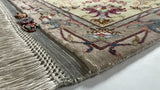 Persian Rug Tabriz Handmade Area Traditional 6'6"x9'11" (7x10) Pink Green Naghsh Floral Design #30418