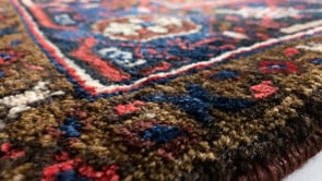 Persian Rug Heriz Handmade Area Tribal Vintage 6'5"x9'5" (6x9) Red Geometric Design #32384