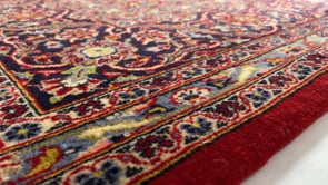 Persian Rug Kashan Handmade Area Traditional 6'10"x10'4" (7x10) Red Toranj Mehrab Design #34507