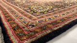 Persian Rug Tabriz Handmade Area Traditional 6'8"x9'8" (7x10) Red Blue Green Mahi Fish Design #34674