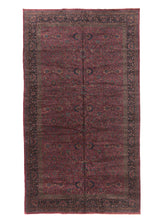 16559 Oriental Rug Turkish Handmade Area Antique Traditional 11'11'' x 20'7'' -12x21- Red Blue Floral Sarouk Design