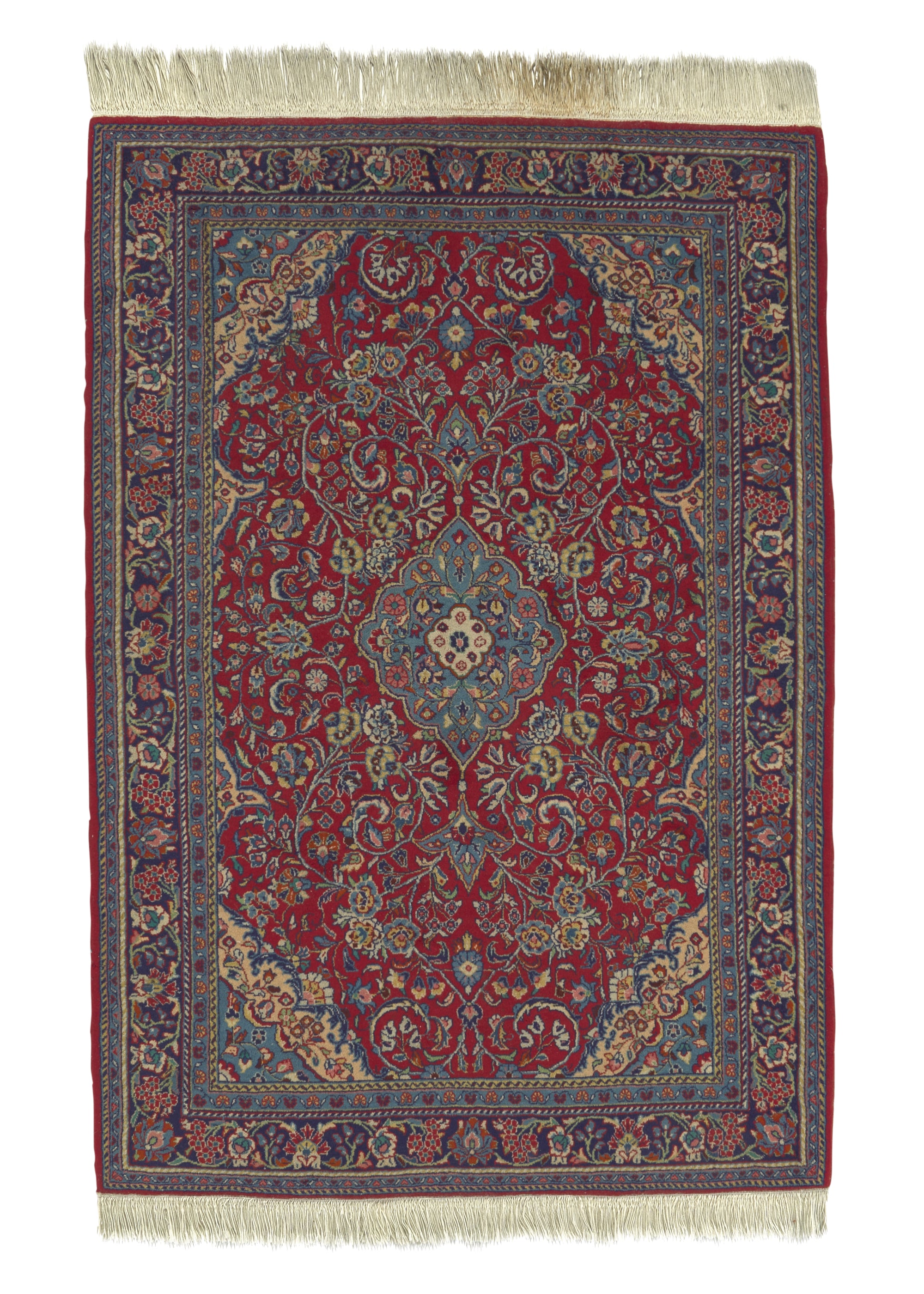 Persian Rug Sarouk Handmade Area Traditional 3'6