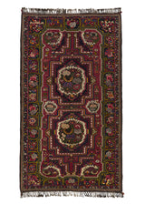 17706 Persian Rug Bakhtiari Handmade Area Tribal 5'6'' x 9'5'' -6x9- Red Multi-color Gol Farang Floral Design