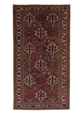 17709 Persian Rug Bakhtiari Handmade Area Tribal Vintage 5'7'' x 10'3'' -6x10- Red Garden Design