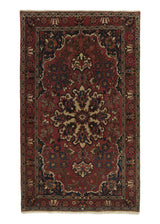 17756 Persian Rug Bakhtiari Handmade Area Tribal Vintage 4'5'' x 7'3'' -4x7- Red Floral Design