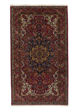 18016 Persian Rug Bakhtiari Handmade Area Tribal 5'4'' x 9'3'' -5x9- Red Paisley Boteh Design