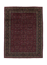18190 Persian Rug Mashhad Handmade Area Traditional 11'5'' x 15'7'' -11x16- Red Floral Design