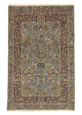 18313 Persian Rug Kerman Handmade Area Traditional 3'1'' x 4'11'' -3x5- Whites Beige Tree of Life Design
