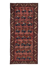 18855 Persian Rug Bakhtiari Handmade Area Tribal 5'1'' x 10'10'' -5x11- Red Gol Farang Design