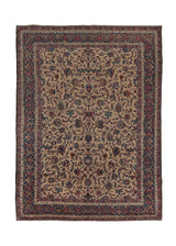 18905 Persian Rug Mashhad Handmade Area Traditional 9'9'' x 13'6'' -10x14- Whites Beige Blue Shah Abbasi Floral Design
