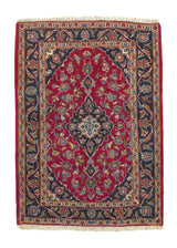 19417 Persian Rug Ardakan Handmade Area Traditional 3'4'' x 4'7'' -3x5- Red Blue Toranj Mehrab Design