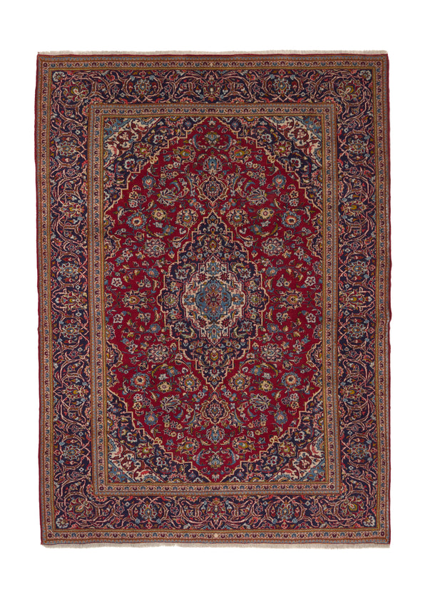 19468 Persian Rug Ardakan Handmade Area Traditional 8'3'' x 11'4'' -8x11- Red Blue Floral Toranj Mehrab Design