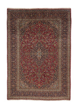19478 Persian Rug Ardakan Handmade Area Traditional 8'2'' x 12'8'' -8x13- Red Blue Toranj Mehrab Floral Design