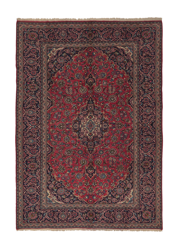 19481 Persian Rug Ardakan Handmade Area Traditional 8'3'' x 11'5'' -8x11- Red Blue Toranj Mehrab Floral Design