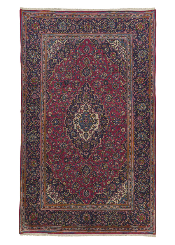 19492 Persian Rug Ardakan Handmade Area Traditional 6'5'' x 10'6'' -6x11- Red Blue Toranj Mehrab Design