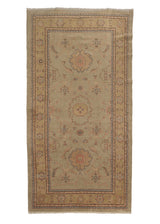 22662 Persian Rug Mahal Handmade Area Tribal 6'8'' x 12'8'' -7x13- Whites Beige Blue Floral Design