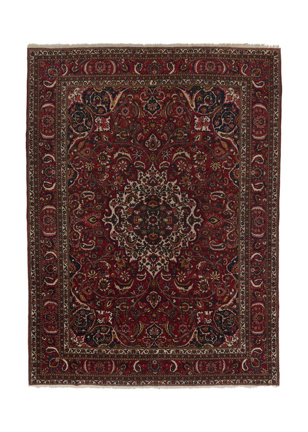 22855 Persian Rug Bakhtiari Handmade Area Tribal 10'1'' x 14'4'' -10x14- Red Floral Design