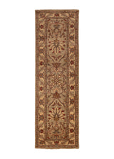 23276 Oriental Rug Pakistani Handmade Runner Transitional 2'3'' x 7'2'' -2x7- Whites Beige Gray Floral Oushak Design