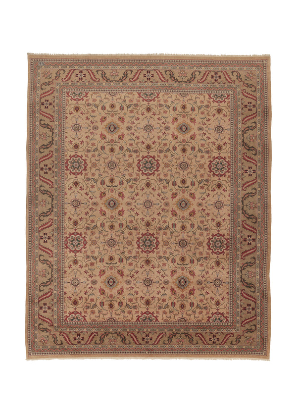 24342 Persian Rug Malayer Handmade Area Tribal Vintage 10'0'' x 12'5'' -10x12- Whites Beige Red Floral Design