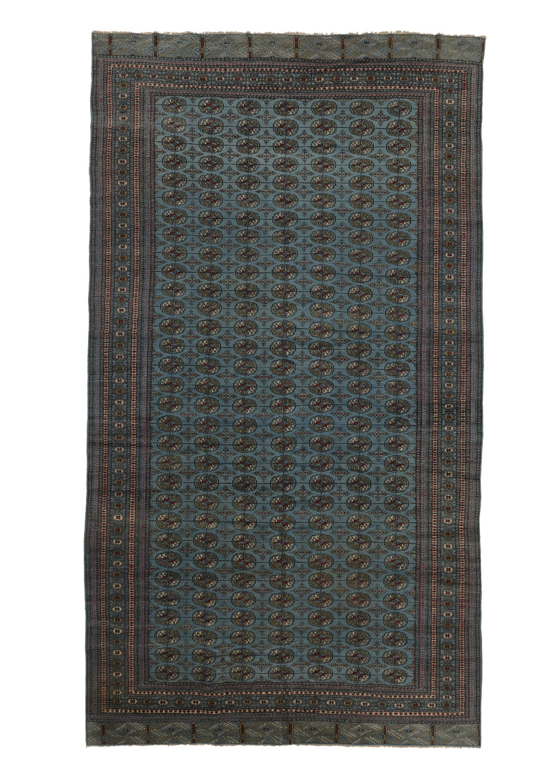 25555 Oriental Rug Pakistani Handmade Area Tribal 9'3'' x 16'9'' -9x17- Blue Bokhara Elephant Foot Design