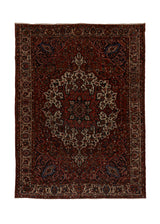 25574 Persian Rug Bakhtiari Handmade Area Tribal Vintage 11'8'' x 15'4'' -12x15- Red Geometric Design