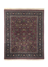 25730 Oriental Rug Indian Handmade Area Traditional 7'10'' x 9'8'' -8x10- Pink Floral Design