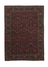 25731 Persian Rug Kashan Handmade Area Traditional 10'5'' x 14'10'' -10x15- Red Green Floral Design