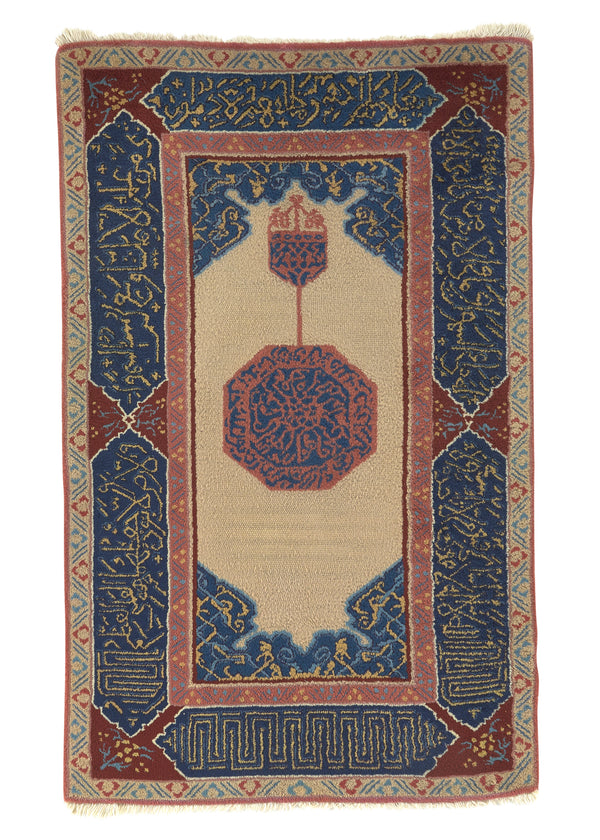 26271 Oriental Rug Chinese Handmade Area Traditional 3'3'' x 5'3'' -3x5- Blue Hooked Design