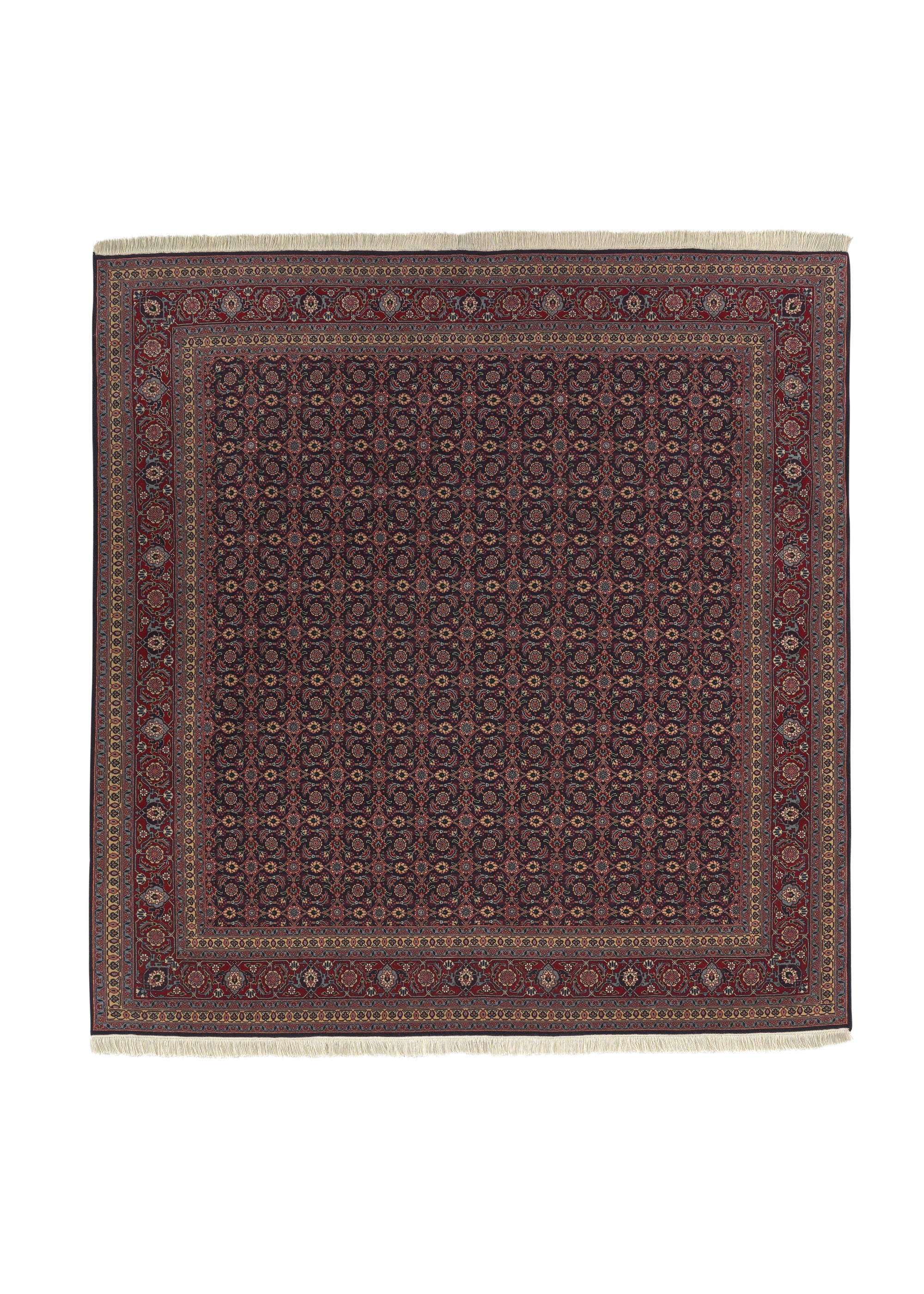 Persian Rug Tabriz Handmade Area Square Traditional 6'8