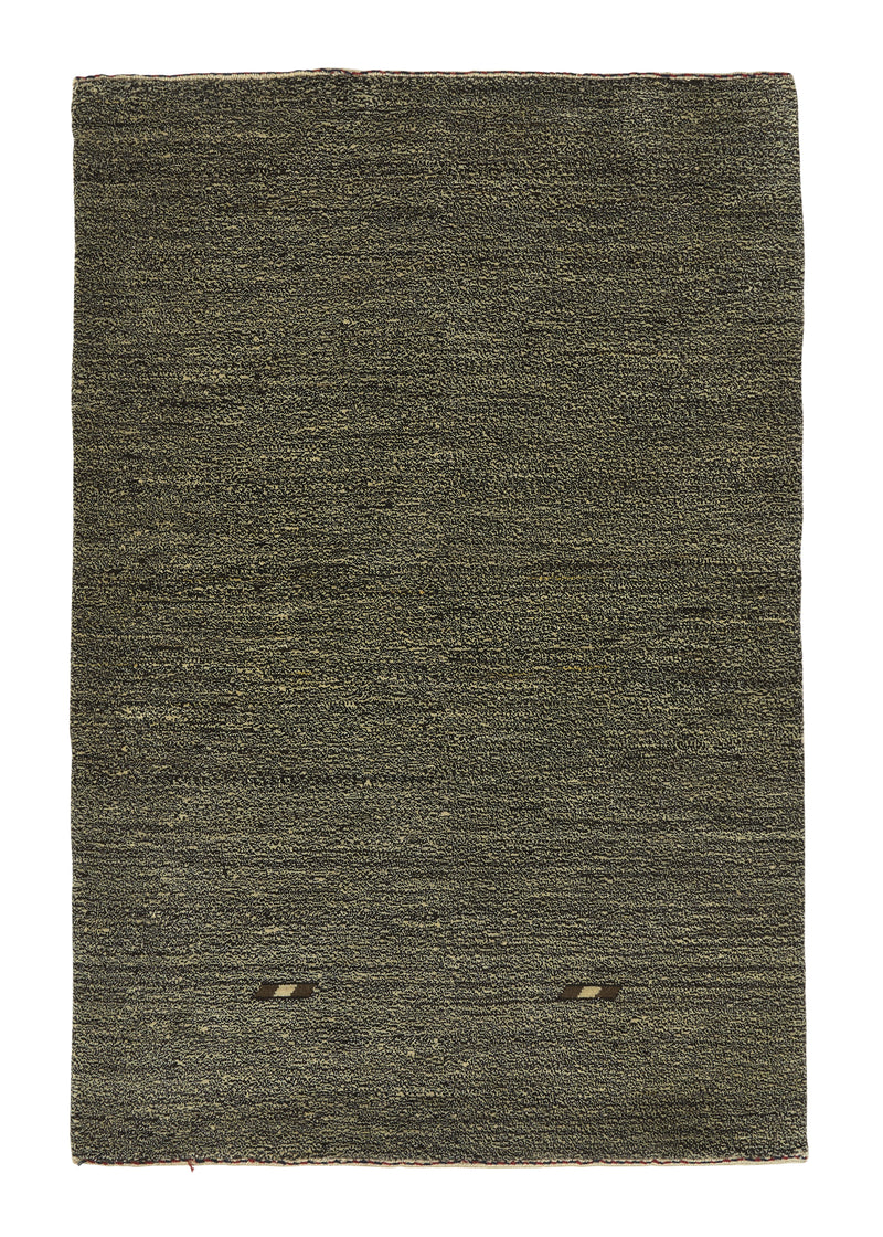 26498 Persian Rug Gabbeh Handmade Area Neutral Tribal 3'4'' x 4'11'' -3x5- Brown Open Design