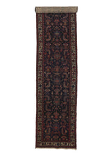 27879 Persian Rug Malayer Handmade Runner Antique Tribal 3'2'' x 15'9'' -3x16- Blue Floral Design