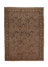 27919 Persian Rug Malayer Handmade Area Antique Tribal 8'9'' x 12'0'' -9x12- Whites Beige Brown Floral Design