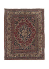 27920 Persian Rug Khorasan Handmade Area Antique Traditional 10'0'' x 12'6'' -10x13- Red Whites Beige Animals Geometric Design