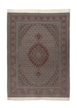 28209 Persian Rug Tabriz Handmade Area Traditional 5'1'' x 6'10'' -5x7- Whites Beige Pink Mahi Fish Design