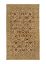 28258 Persian Rug Mahal Handmade Area Tribal Vintage 19'6'' x 33'0'' -20x33- Whites Beige Green Red Floral Design