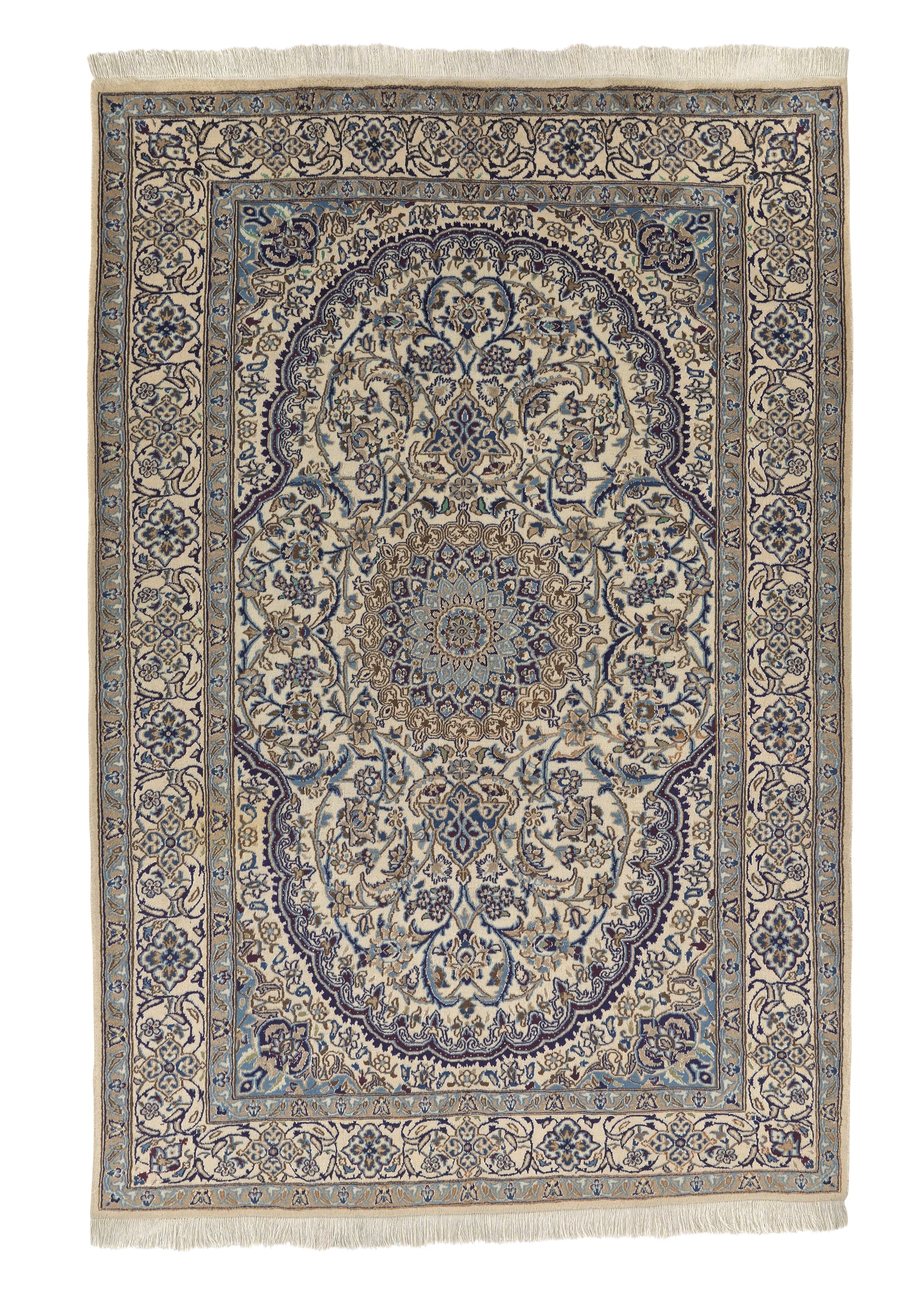 Persian Rug Tabbas Nain Handmade Area Traditional 6'7
