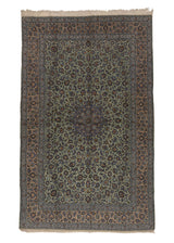 28601 Persian Rug Kashan Handmade Area Traditional 9'9'' x 15'3'' -10x15- Blue Floral Design