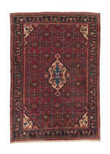 28632 Persian Rug Hamadan Handmade Area Tribal 4'6'' x 6'7'' -5x7- Red Floral Design