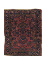 30062 Persian Rug Lilihan Handmade Area Antique Traditional 5'4'' x 6'5'' -5x6- Red Pink Floral Design