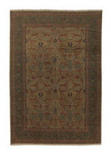 30132 Persian Rug Tabriz Handmade Area Traditional 11'5'' x 16'7'' -11x17- Orange Green Floral Design