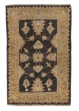 30322 Oriental Rug Pakistani Handmade Area Transitional 2'1'' x 3'3'' -2x3- Black Brown Yellow Gold Oushak Design