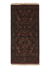 30498 Persian Rug Tabriz Handmade Runner Traditional 1'9'' x 2'5'' -2x2- Red Blue Floral Design