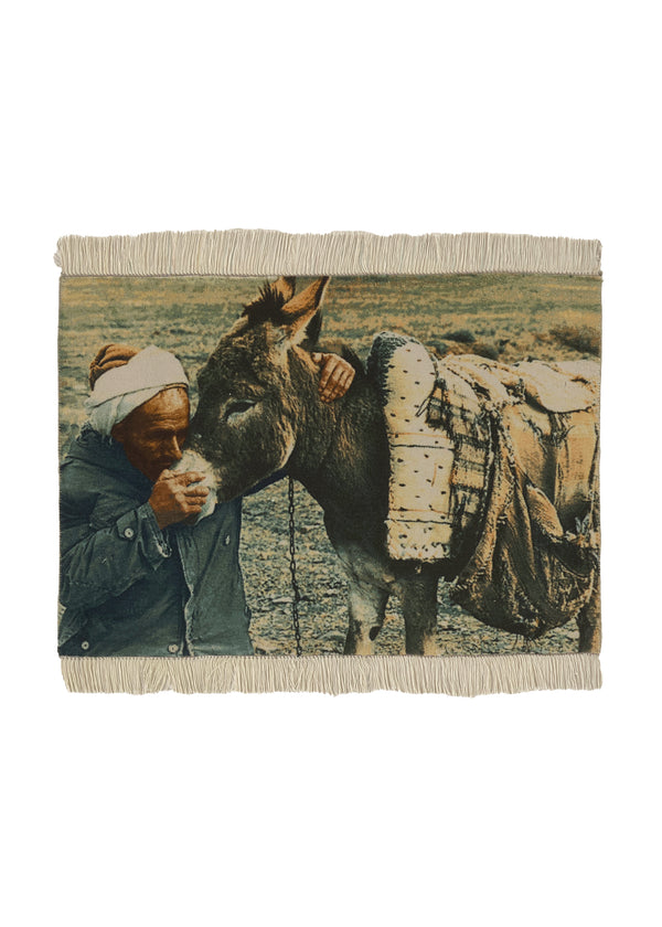 30515 Persian Rug Tabriz Handmade Area Traditional 2'6'' x 3'3'' -3x3- Whites Beige Pictorial Design