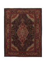 30605 Persian Rug Farahan Handmade Area Traditional 10'6'' x 13'5'' -11x13- Red Blue Green Floral Design