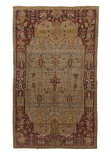 30609 Persian Rug Mahal Handmade Area Tribal Vintage 11'5'' x 19'3'' -11x19- Red Whites Beige Geometric Design