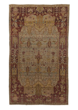 30609 Persian Rug Mahal Handmade Area Tribal Vintage 11'5'' x 19'3'' -11x19- Red Whites Beige Geometric Design